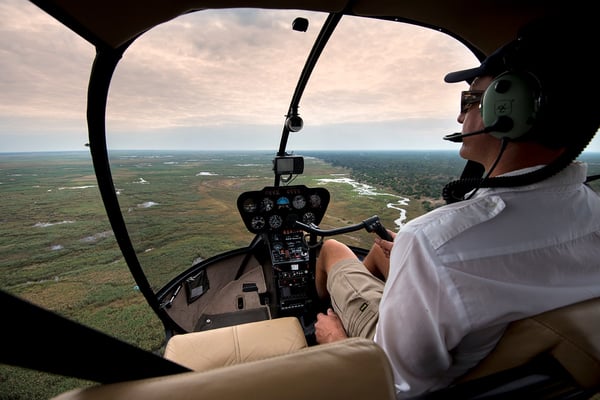 Helicopter flight_ chose national park